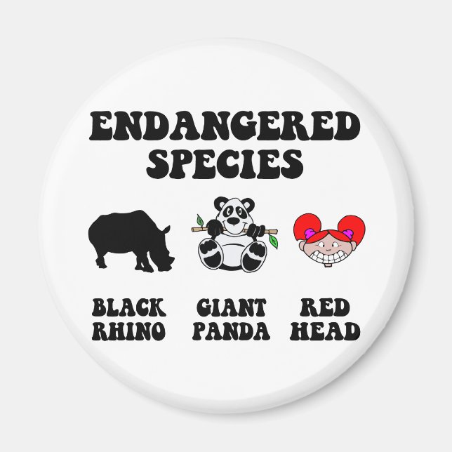 Imán Divertido pelirrojo (Frente)