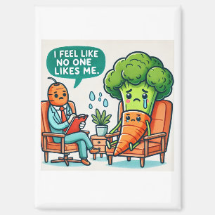 Imán Divertido Personalizado de Terapia Vegetable