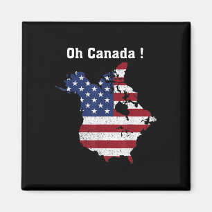 Imán Divertido presidente Trump dice "Oh Canadá Mapa a