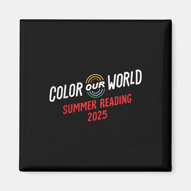 Imán Divertido programa de lectura de verano 2025 en co (Frente)