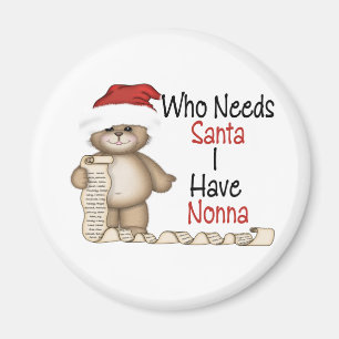 Imán Divertido quién necesita a Santa Nonna
