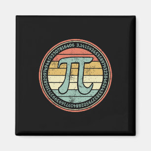 Imán Divertido Retro Pi Day Pi Math Para Pi Day 3.14 Ma