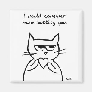 Imán Divertido San Valentín - El Gato Podría Gustarle