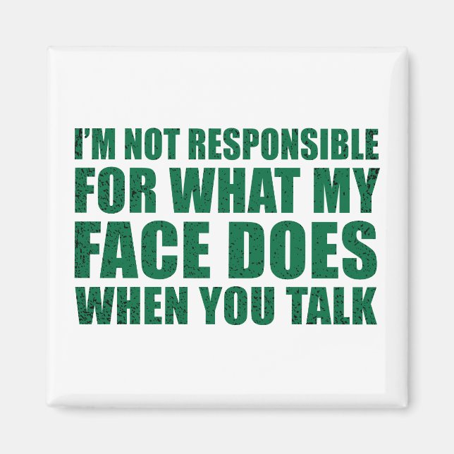 Imán Divertido sarcasmo cita sarcasmo introvertido del  (Frente)