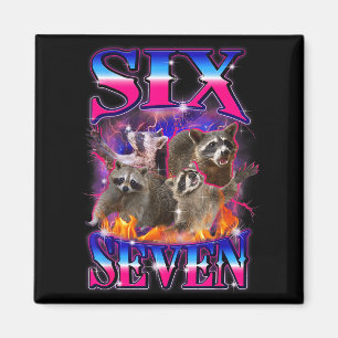 Imán Divertido Seis Siete 67 Meme 67 Mapache Meme Contr