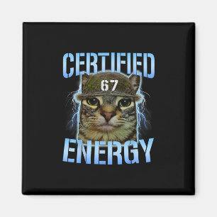 Imán Divertido Seis Siete 67 Meme Certificado Energía M