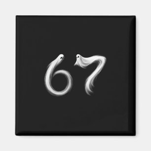 Imán Divertido Seis Siete 6 7 Meme 67 Diseño Fantasma H