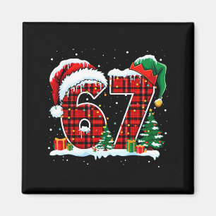 Imán Divertido Seis Siete 6 7 Meme 67 Navidad Cuadro Ro