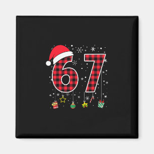 Imán Divertido Seis Siete 6 7 Meme 67 Navidad Cuadro Ro