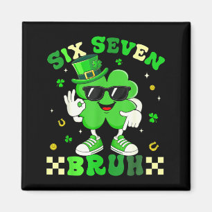 Imán Divertido seis siete 6 7 meme día de san patricio