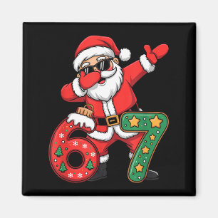 Imán Divertido Seis Siete 6 7 Meme Santa Dab Navidad Da