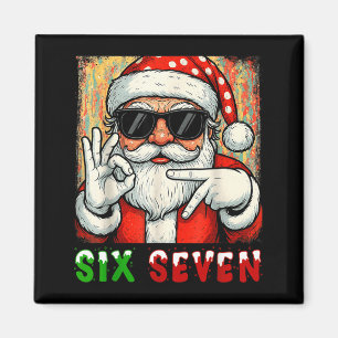 Imán Divertido Seis Siete Meme Navidad Frío Santa Dicie