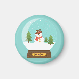 Imán ¡DIVERTIDO! Snowman Magnet - Personalizado -Añadir