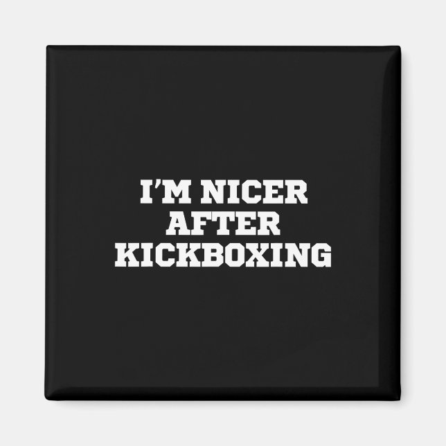 Imán Divertido, soy más amable después del kickboxing (Frente)