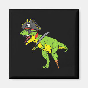 Imán Divertido TRex Pirate Dinosaur Dino Cute Halloween