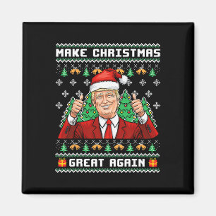 Imán Divertido Trump 2024 Haz la Navidad Grande de Nuev