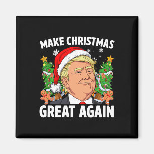 Imán Divertido Trump 2024 Haz la Navidad Grande de Nuev