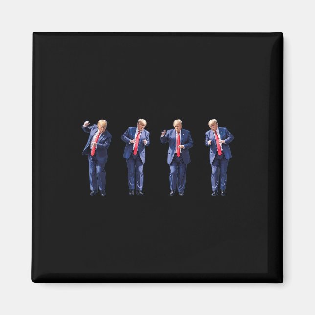 Imán Divertido Trump baila como un Felon Vote Trump (Frente)