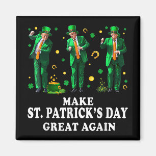 Imán Divertido Trump Bailando hace que el Día de St Pat