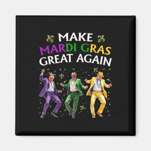 Imán Divertido Trump Bailando Haz Que Mardi Gras Sea Gr