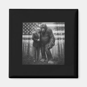Imán Divertido Trump Bigfoot Sasquatch Conspiración Par