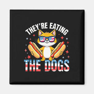 Imán Divertido Trump Están Comiendo Los Perros Los Gato