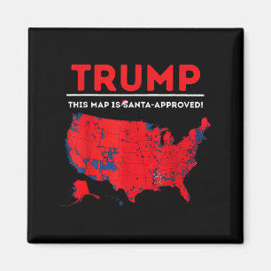 Imán Divertido Trump Este Mapa Está Aprobado Por Santa