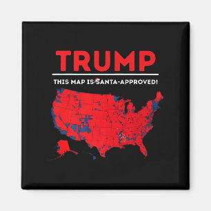 Imán Divertido Trump Este Mapa Está Aprobado Por Santa 