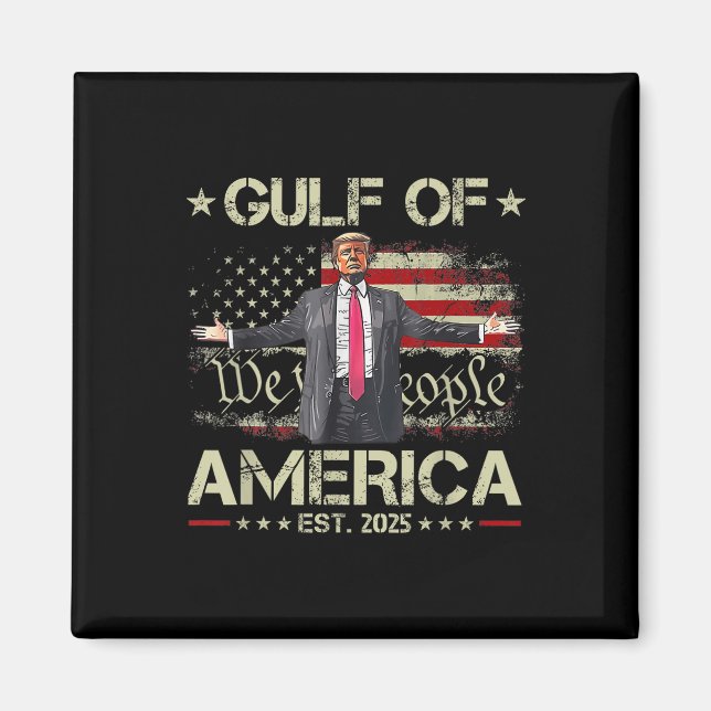 Imán Divertido Trump Golfo De Estados Unidos Este 2025  (Frente)