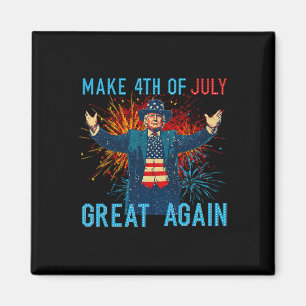 Imán Divertido Trump Hacer 4 De Julio Grande De Nuevo F
