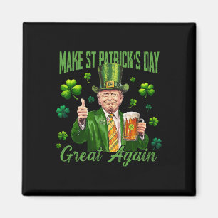Imán Divertido Trump Haz que el Día de San Patricio sea