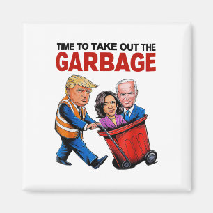 Imán Divertido Trump Lover - Tiempo De Sacar El Garbyge