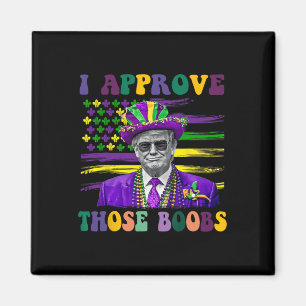 Imán Divertido Trump Mardi Gras Estados Unidos Apruebo