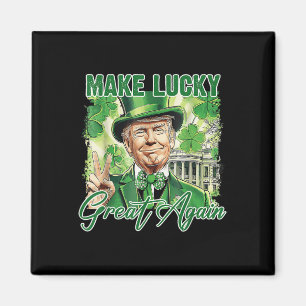 Imán Divertido Trump Stpatrick Day hace que la suerte v