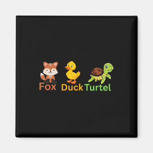 Imán Divertido Trump sutil tortuga de pato de Fox dulce