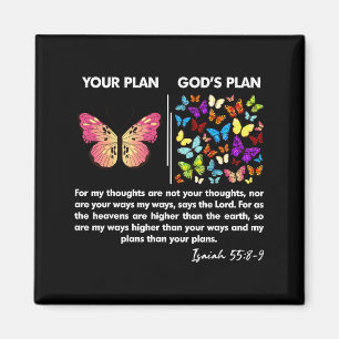 Imán Divertido Tu Plan Y El Plan De Dios Mariposas Isaí