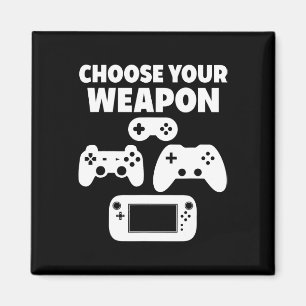 Imán Divertido videojuego elige tu arma
