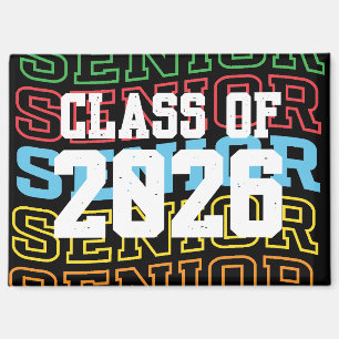 Imán divertido y pegadizo "Clase Senior De 2026"