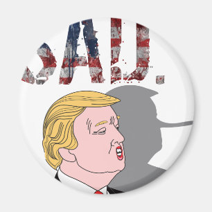 Imán Divertido y sarcástico contra el presidente Donald