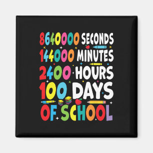 Imán Divertidos 100 Días De Trato Escolar Para Math Tea