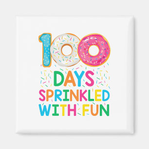 Imán Divertidos 100 días salpicados con divertidas clas