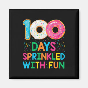 Imán Divertidos 100 días salpicados con divertidas clas