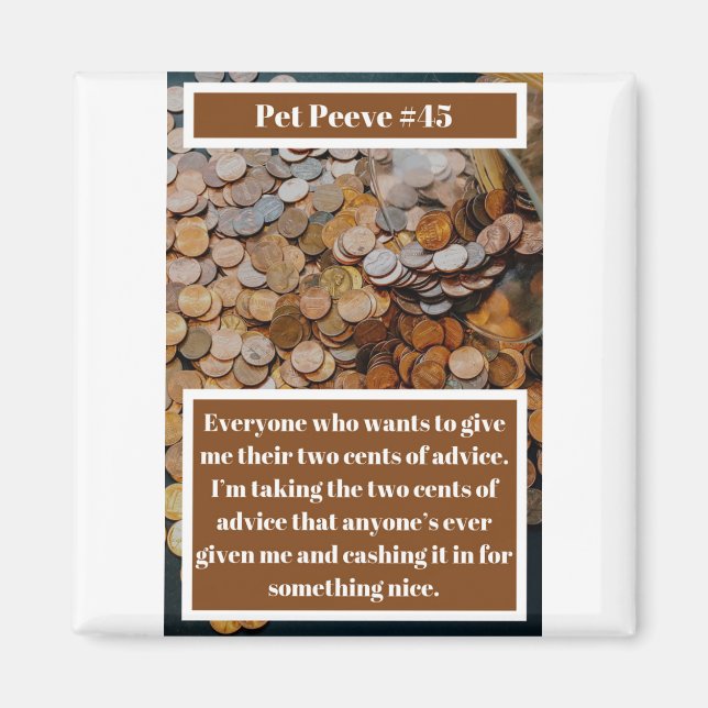 Imán Divertidos dos centavos (Frente)