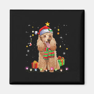 Imán Divertidos Navidades de los árboles de perro canin