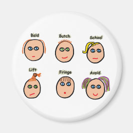 Imán Divertidos peinados