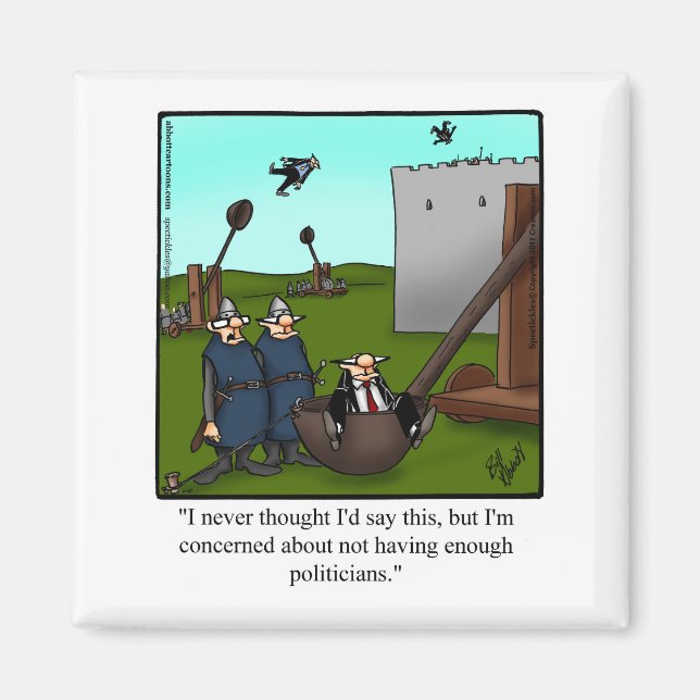 Imán Divertidos políticos Humor Magnet (Frente)