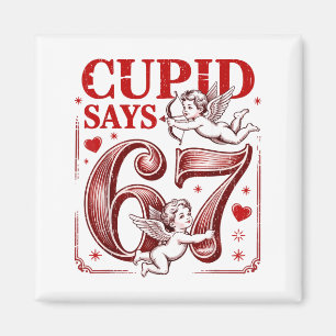 Imán Diviértete 67 Cupido Dice 67 Pareja de San Valentí