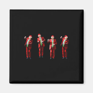 Imán Diviértete baile de Trump Santa Claus Navidad Xmas