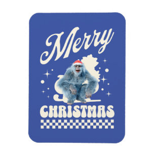 Imán Diviértete con el Yeti de Navidad con Humor Festiv