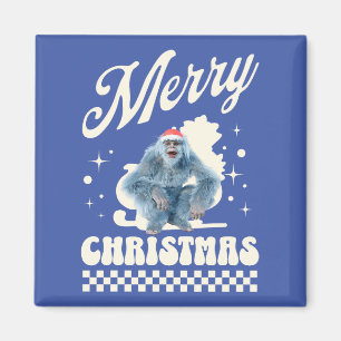 Imán Diviértete con el Yeti de Navidad Humor Festivo